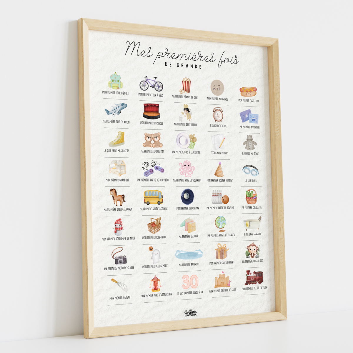 Affiche à tamponner Mes Premières Fois de Grand.e
