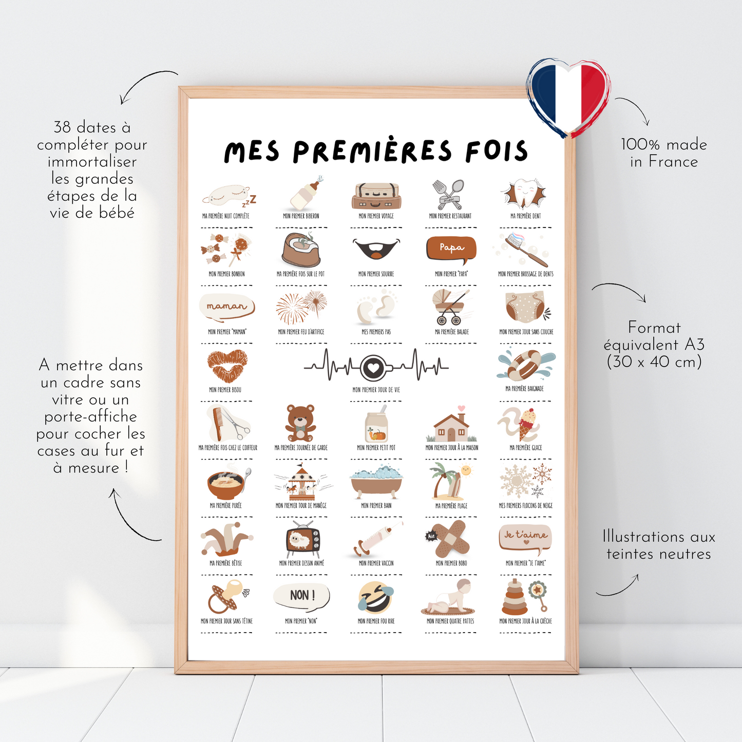 Affiche - Mes premières fois bébé Brownie – Nos Grands Moments