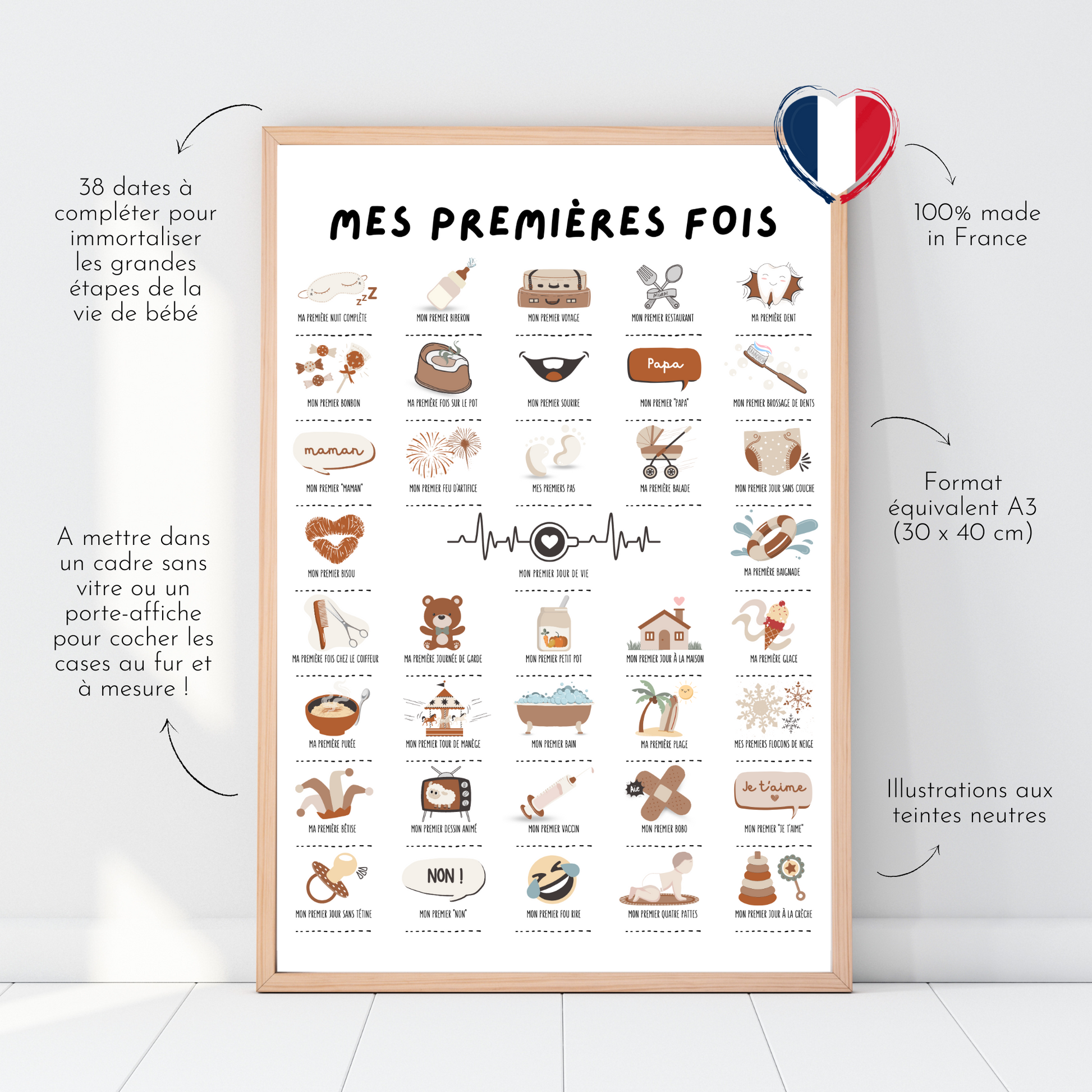 Affiche - Mes premières fois bébé Brownie – Nos Grands Moments