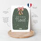 Carte "Mon premier Noël" à remplir - vert