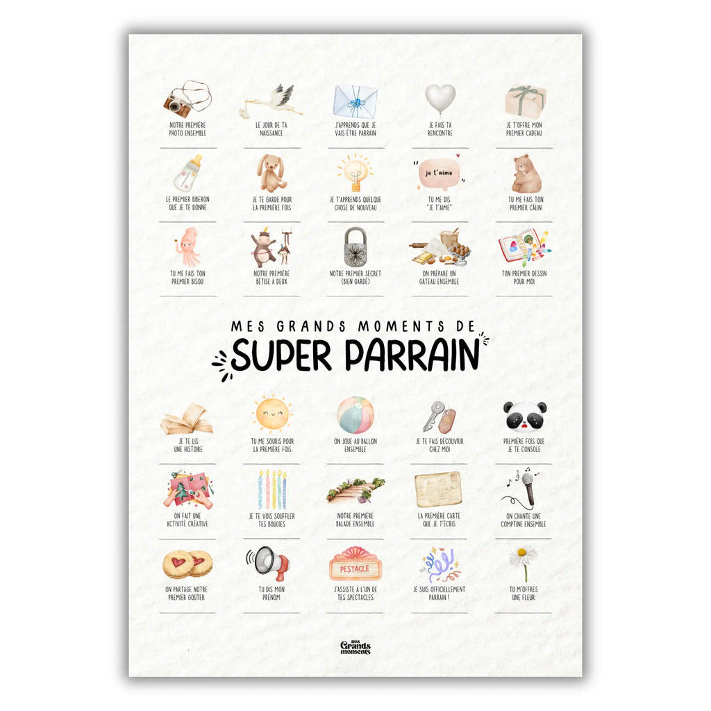 Affiche à dater Mes Grands Moments de Super Parrain