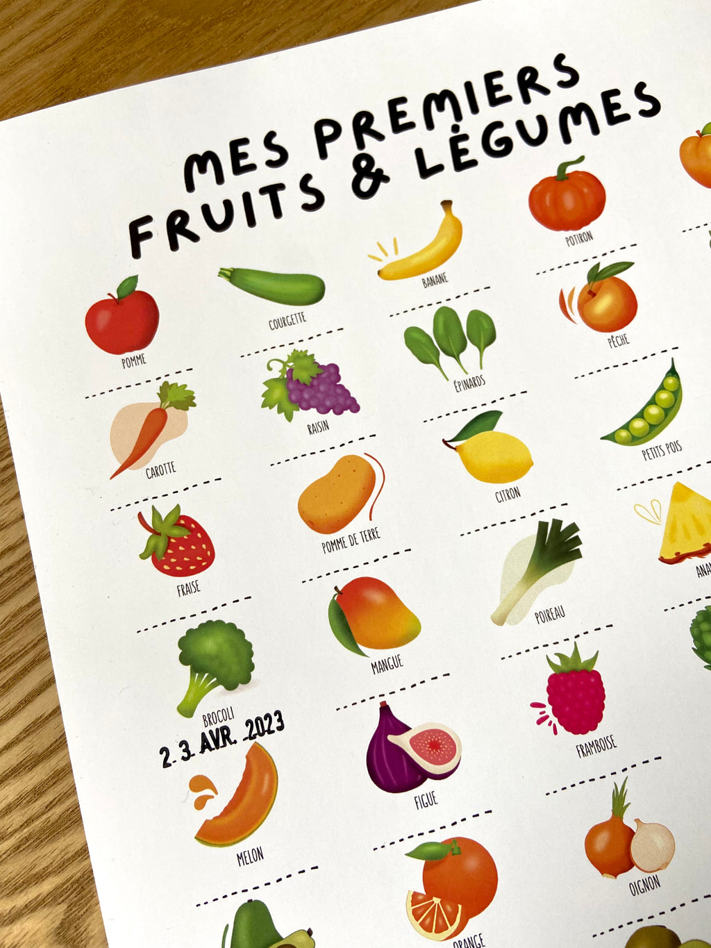 Affiche - Mes premiers fruits & légumes